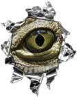 reflective ripped metal evil gator eyeball decal 3 16 $ 29 95 listed 
