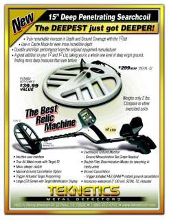 15 Inch Search Coil for Teknetics T2 T 2 METAL DETECTOR  