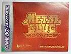   Booklet for Metal Slug Advance, Game Boy Advance, Manual, UKV