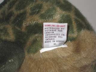 Vtg 1987 GUND TURTLE Plush Stuffed Animal Toy Green Brown 9 Shell 