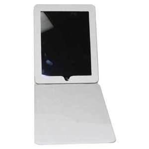    WHITE LEATHER CASE STAND FOR APPLE IPAD LAPTOP Electronics