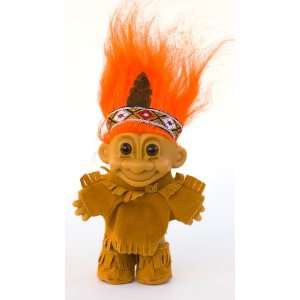  My Lucky Troll Indian Troll Doll (Orange Hair): Toys 