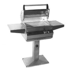   Deluxe All Infrared Propane Gas Grill On Patio Post 