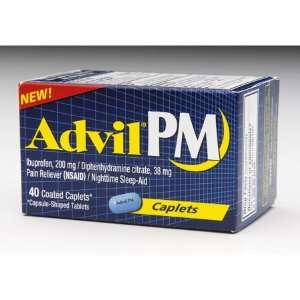  Wyeth Advil Pm Caplets 200mg   Btl of 40 Health 