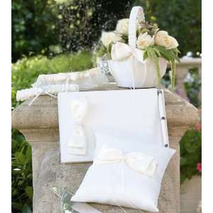 Wedding Perfections Ivory Sequin Flower Gift Set Ring Pillow Flower 