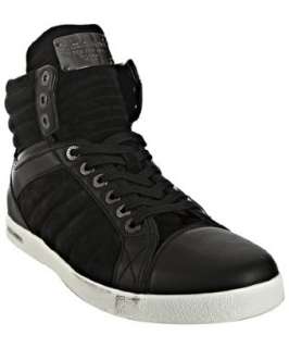 Dolce & Gabbana black quilted suede hi top sneakers   up to 70 