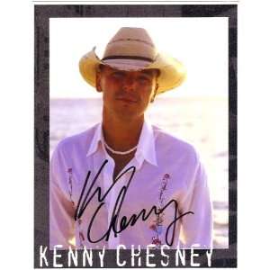  Country Music Authentic Kenny Chesney Signed Autographed 