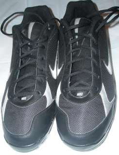 Mens Nike Zoom Black Metal Cleats Football Shoes 16  