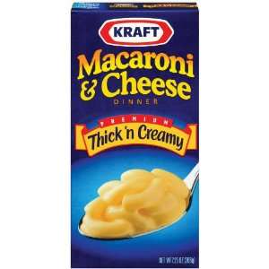Kraft Macaroni & Cheese Dinner, Thick n Creamy, 7.25 oz (Pack of 12 