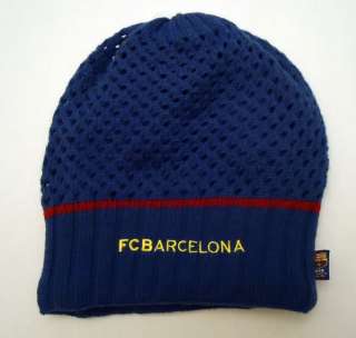 FC Barcelona Soccer NEW BEANIE Cap Knit Hat Football FCB Blue  