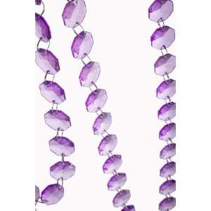   Large Purple Octagon Acrylic Bead Strands Arts, Crafts & Sewing