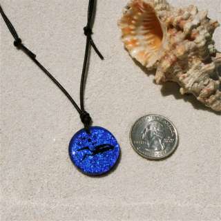 Scuba Diving Gear Jewelry Diver Necklace Art Glass  