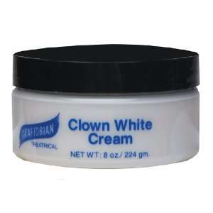 Lets Party By Graftobian Clown White Creme Foundation (8 oz.) / White 