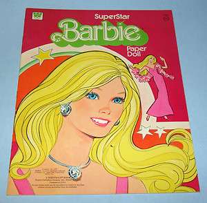 Vintage Whitman Superstar Barbie Paper Dolls NM NR Unused Mattel 