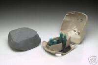 ROCK SHAPED OUTDOOR RAT BAIT OR TRAP RODENT STATION  