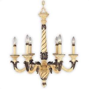  Living Well 8081FC French Country Six Light Chandelier 