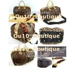 Louis Vuitton Leopard Stephan Monogram Canvas Handbag  