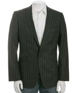 Ted Baker charcoal striped Scanned 1 button blazer  BLUEFLY up to 