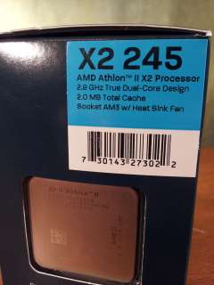 AMD Athlon II X2 Socket AM3 245   2.9 GHz Dual Core (ADX245OCGQBOX 