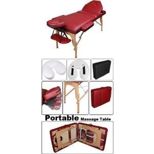   section Burgundy Portable Massage Table: Health & Personal Care