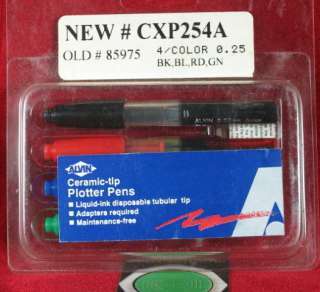 85975 Alvin CXP254A (4) color Ceramic Plotter Pens  