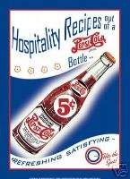 Pepsi Cola~Soda~Hospitality Recipe~Metal/Tin Sign  
