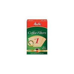  Melitta 620122 40 Count #1 Natural Brown Cone Coffee 