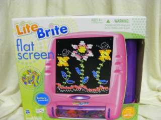 New In Box Lite Brite Flat Screen Cordless With 200+ Pegs And Storage 