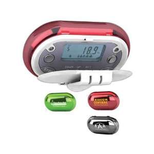 Pedometer with motion detector, measures steps, distance and calories 