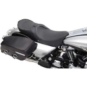 Drag Specialties Black Pinstripe Low Profile Touring Motorcycle Seat 