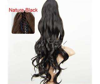 Clip in Ponytail Hair Piece Pony Wavy Hair Extension + Free Xmas gift 