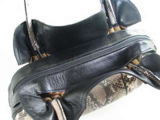 Genuine Python Snake Leather Shoulder Handbag Purse  