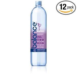 Balance Water, Women, 33.8 Ounce Bottles (Pack of 12)  