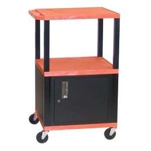  Orange Tuffy Garage & Shop Utility Cart With Cabinet 250 
