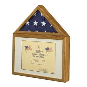 Capitol Solid Wood Flag Case and Display Case   3 x 5 Flags   Free 