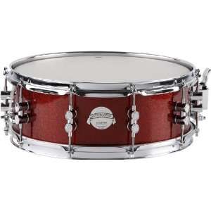  Pacific Drums by DW Platinum Finishply Solid Maple Snare 