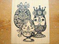 FANCY EASTER EGGS rubber stamp by GREAT IMPRESSIONS  