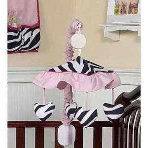  Funky Zebra Pink Musical Mobile by JoJo Designs: Baby