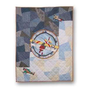  Magical Prop Planes, Crib Quilt 36 X 46 In.