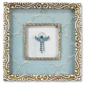  Angel Wall Plaque in Ornate Frame Catholic Religious Gift 