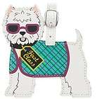 Westie Pup Dog Luggage Tags For Privacy set of 2  