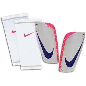 Nike MERCURIAL LITE Shin Guard Slip Shield NEW GRY/PINK  