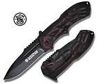 Smith Wesson 3rd Gen. Black Ops Linerlock Partially Serrated Blade 