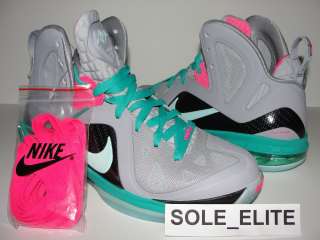 NEW 2012 DS Nike LEBRON 9 ELITE SOUTH BEACH MIAMI VICE SZ 12  