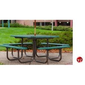  Outdoor 358 Picnic Bench Table, 48 Square Recycled 