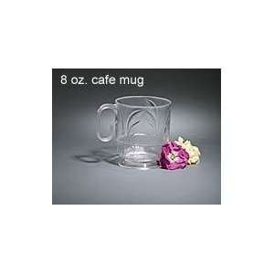 Oz Cafe Coffee Mugs Clear Plastic   24 Pk  Kitchen 