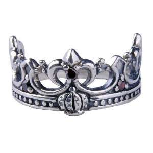  Royal Crown Patterned Ring .925 Silver Jewelry for Womens 