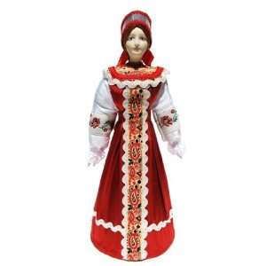  GreatRussianGifts Red Sarafan Porcelain Doll Toys & Games