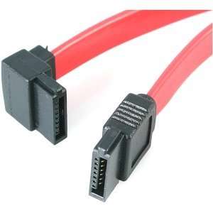 SATA to Left Angle SATA Serial ATA Cable. 12IN SATA TO LEFT ANGLE SATA 