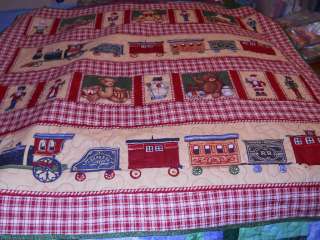 Christmas Toys small lap or crib quilt 48 x 48  